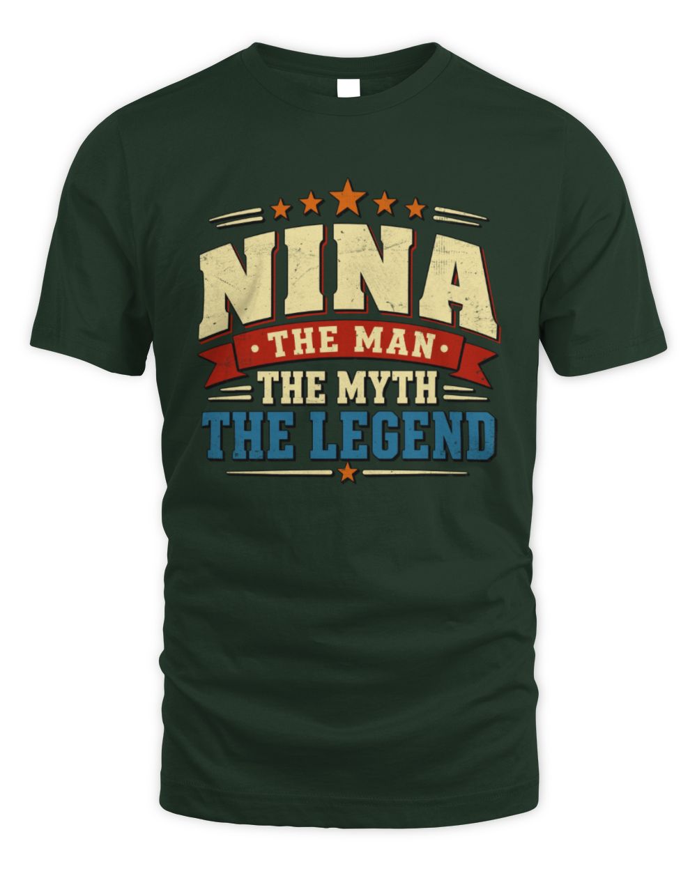 The Man The Myth The Legend Ribbon Vintage T-Shirt NINA M1-56 / Unisex Standard T-Shirt / forest green