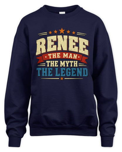 The Man The Myth The Legend Ribbon Vintage T-Shirt RENEE M1-56 / Unisex Sweatshirt / navy