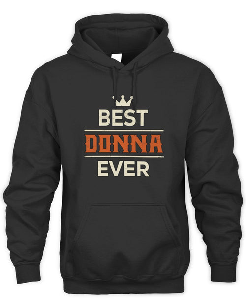 Best Your Name With Crown Shirt DONNA M1-59 / Unisex Hoodie / black