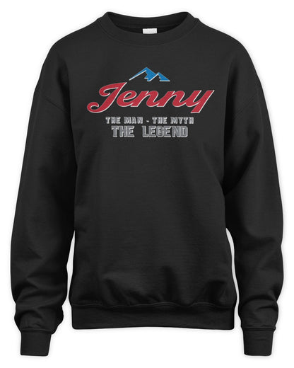 The Man The Myth The Legend Coors Light Beer T-Shirt JENNY M1-S84 / Unisex Sweatshirt / black