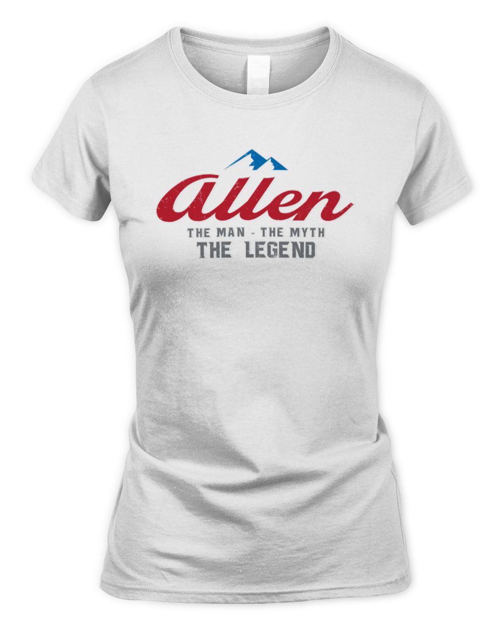 The Man The Myth The Legend Coors Light Beer T-Shirt ALLEN M1-S84 / Women's Standard T-Shirt / white