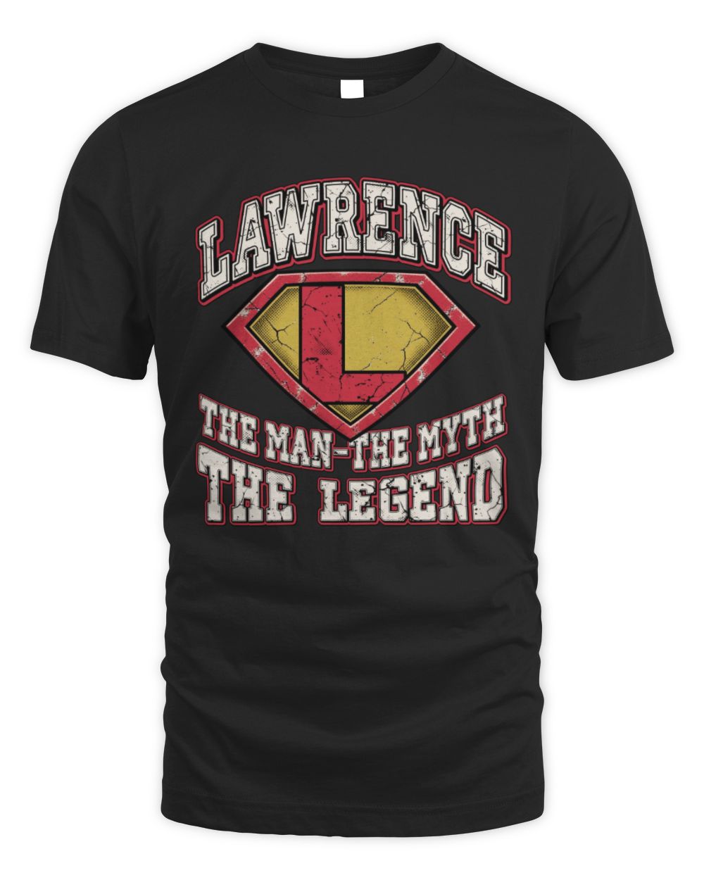 The Man The Myth The Legend Superman Graphic T-Shirt LAWRENCE M1-74 / Unisex Standard T-Shirt / black