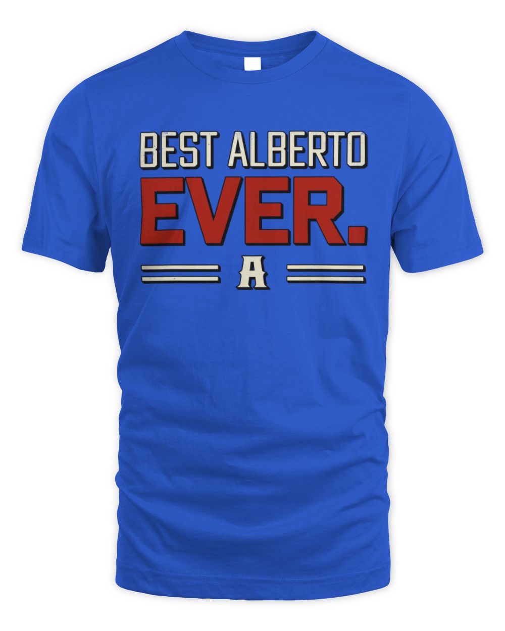 Best Your Name Ever Cool Shirt ALBERTO M1-58 / Unisex Standard T-Shirt / royal