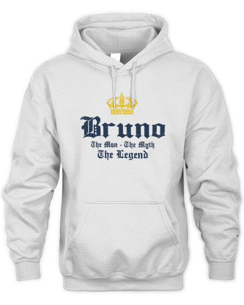 The Man The Myth The Legend Corona Beer T-Shirt BRUNO M1-S83 / Unisex Hoodie / white