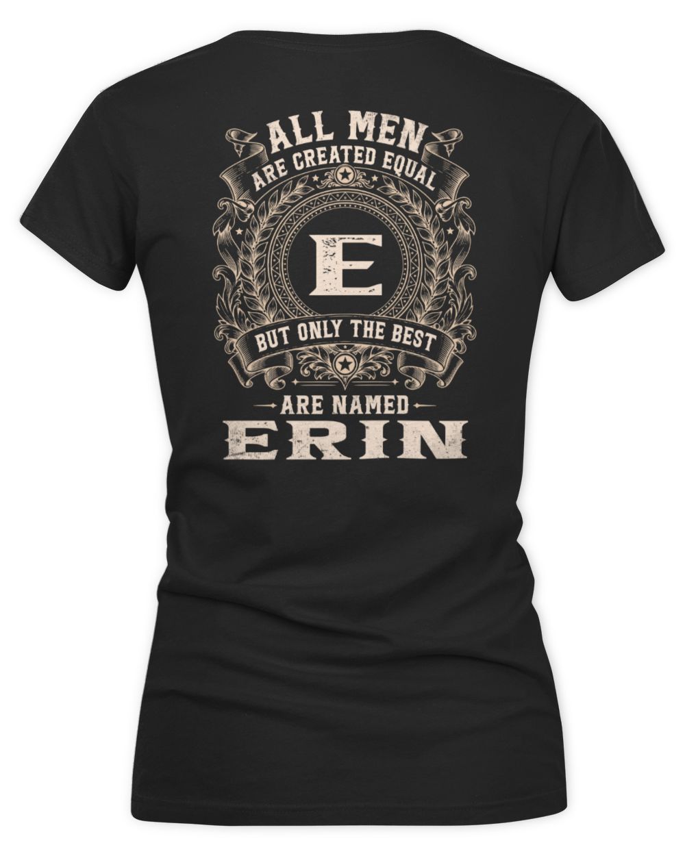 All Men Are Created Equal Cool Logo Shirt ERIN M1-60 / Women's V-Neck T-Shirt / black