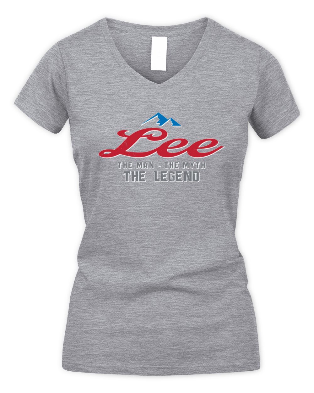 The Man The Myth The Legend Coors Light Beer T-Shirt LEE M1-S84 / Women's V-Neck T-Shirt / sport grey