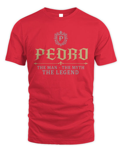 The Man The Myth The Legend Western Shirt PEDRO M1-78 / Unisex Standard T-Shirt / red