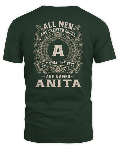 All Men Are Created Equal Cool Logo Shirt ANITA M1-60 / Unisex Standard T-Shirt / forest green