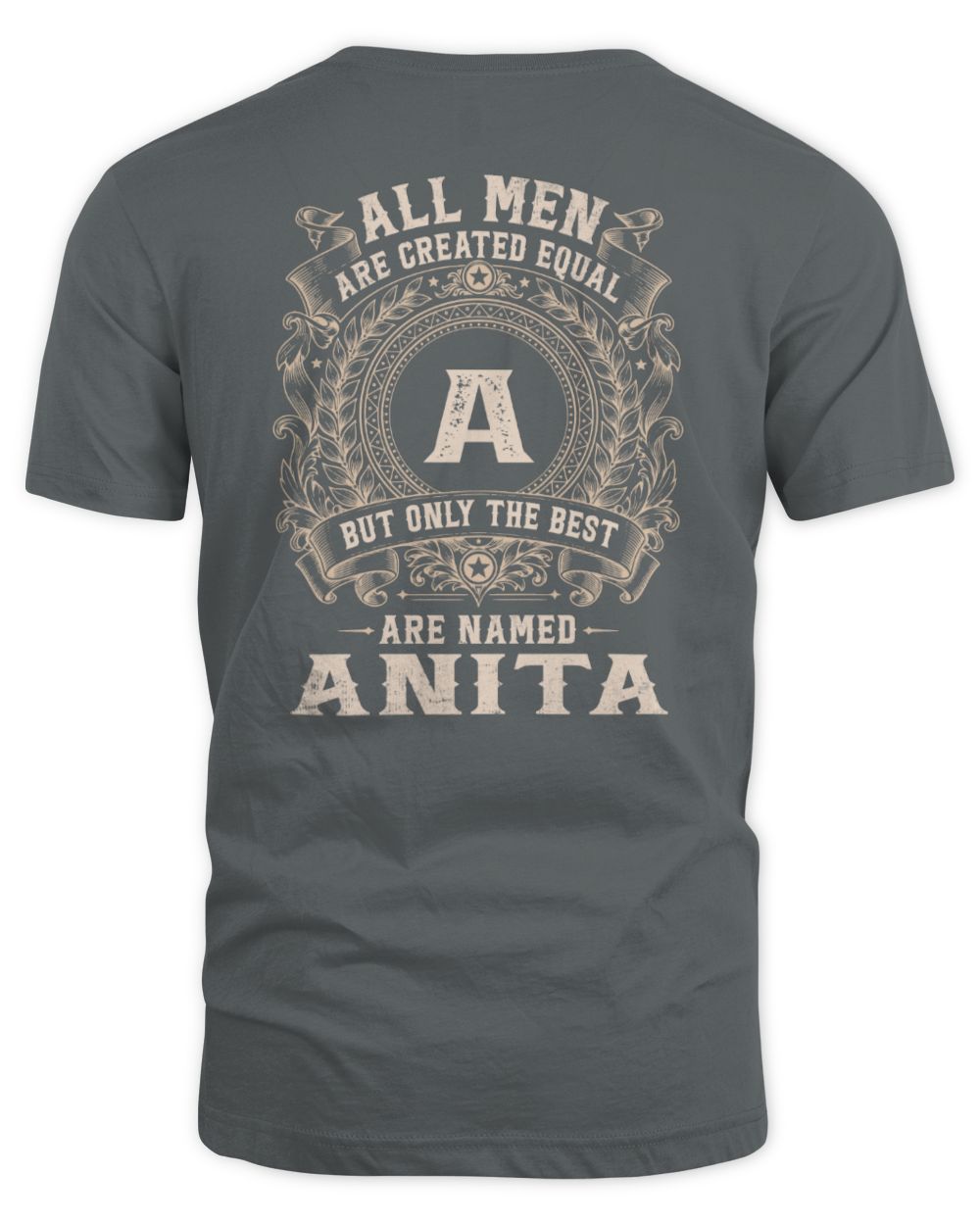 All Men Are Created Equal Cool Logo Shirt ANITA M1-60 / Unisex Standard T-Shirt / charcoal