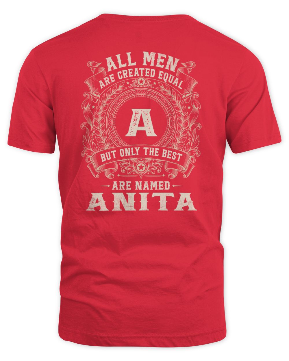 All Men Are Created Equal Cool Logo Shirt ANITA M1-60 / Unisex Standard T-Shirt / red