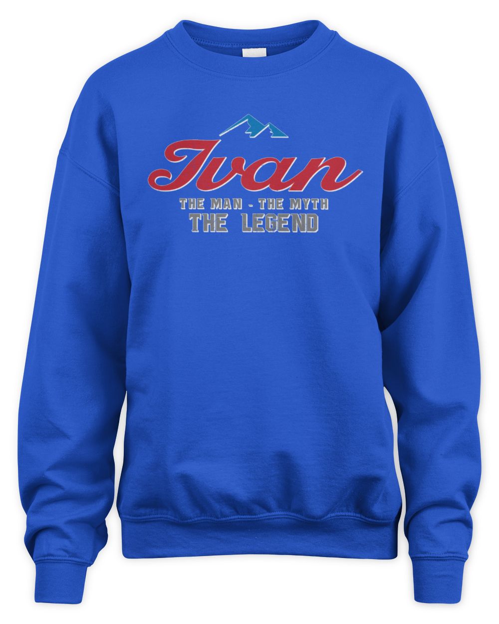 The Man The Myth The Legend Coors Light Beer T-Shirt IVAN M1-S84 / Unisex Sweatshirt / royal