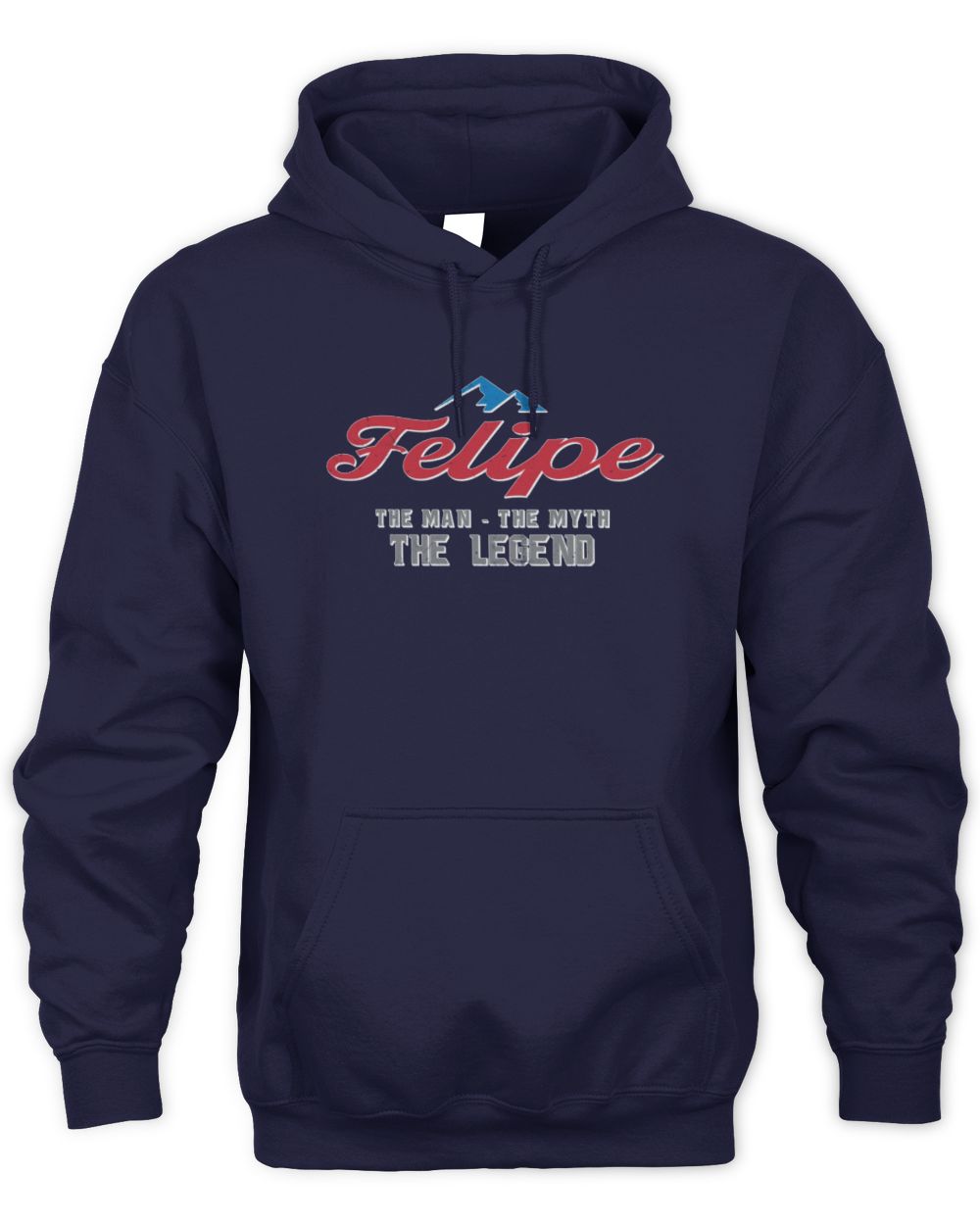 The Man The Myth The Legend Coors Light Beer T-Shirt FELIPE M1-S84 / Unisex Hoodie / navy