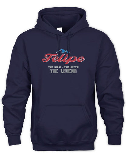 The Man The Myth The Legend Coors Light Beer T-Shirt FELIPE M1-S84 / Unisex Hoodie / navy