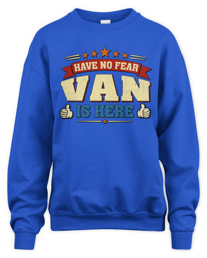 Have No Fear Your Name Is Here Cool Graphic T-Shirt VAN M1-71 / Unisex Sweatshirt / royal