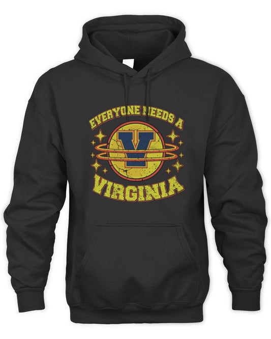 Everyone Needs a Your Name Shirt VIRGINIA M1-76 / Unisex Hoodie / black