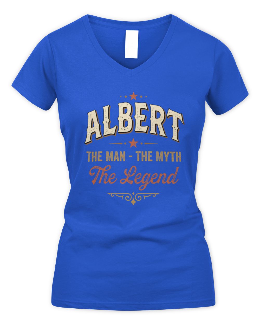 I'm Name I'm Not Rude I Just Have The Balls Funny T-Shirt ALBERT M1-77 / Women's V-Neck T-Shirt / royal