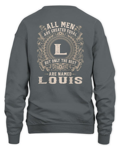 All Men Are Created Equal Cool Logo Shirt LOUIS M1-60 / Unisex Sweatshirt / charcoal