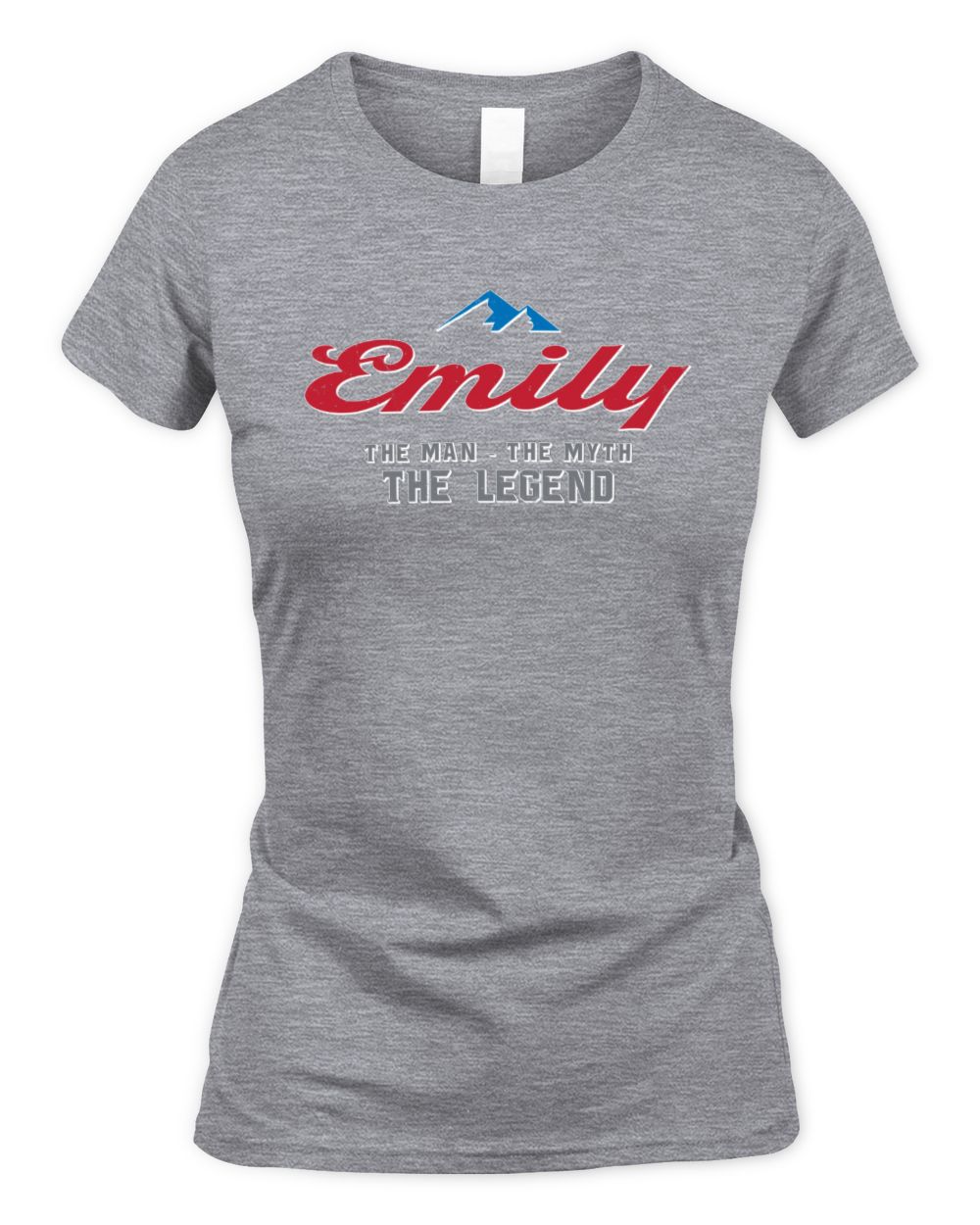 The Man The Myth The Legend Coors Light Beer T-Shirt EMILY M1-S84 / Women's Standard T-Shirt / sport grey