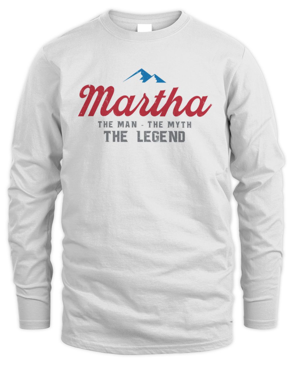 The Man The Myth The Legend Coors Light Beer T-Shirt MARTHA M1-S84 / Men's Long Sleeved T-Shirt / white