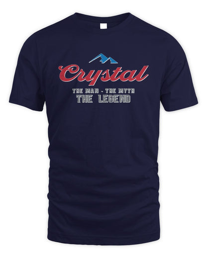 The Man The Myth The Legend Coors Light Beer T-Shirt CRYSTAL M1-S84 / Unisex Standard T-Shirt / navy