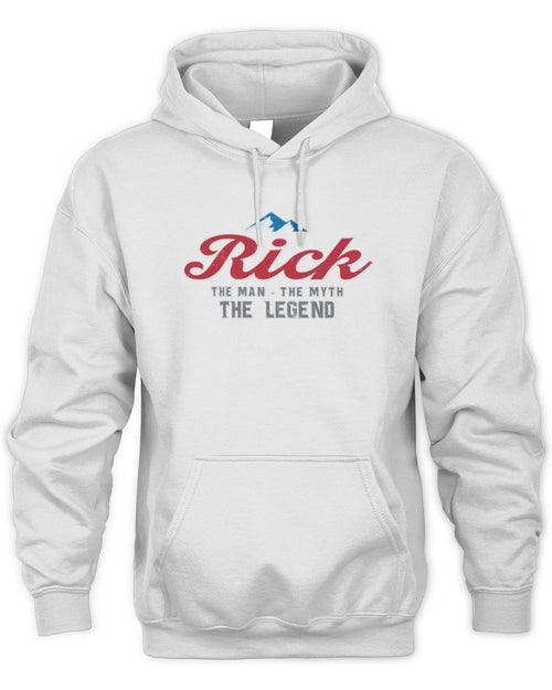 The Man The Myth The Legend Coors Light Beer T-Shirt RICK M1-S84 / Unisex Hoodie / white