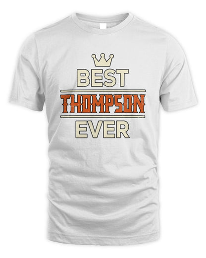 Best Your Name With Crown Shirt THOMPSON M1-59 / Unisex Standard T-Shirt / white