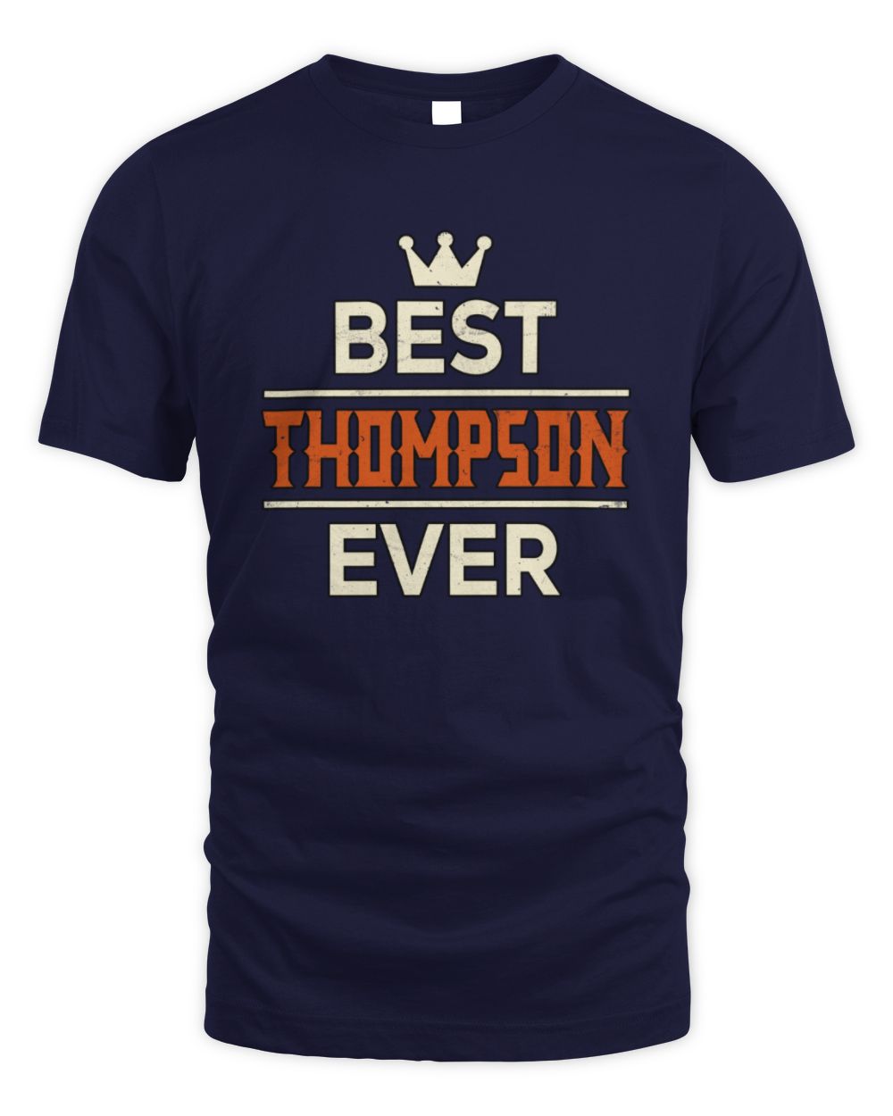 Best Your Name With Crown Shirt THOMPSON M1-59 / Unisex Standard T-Shirt / navy