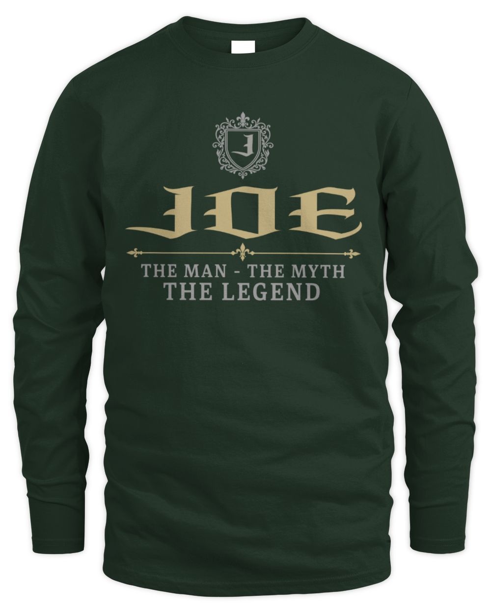 The Man The Myth The Legend Western Shirt JOE M1-78 / Men's Long Sleeved T-Shirt / forest green