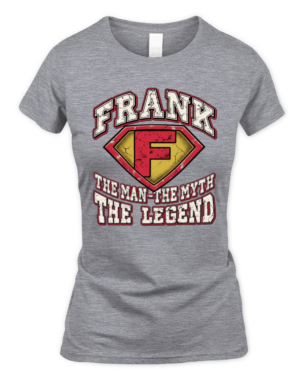 The Man The Myth The Legend Superman Graphic T-Shirt FRANK M1-74 / Women's Standard T-Shirt / sport grey