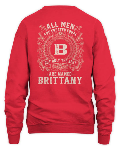 All Men Are Created Equal Cool Logo Shirt BRITTANY M1-60 / Unisex Sweatshirt / red