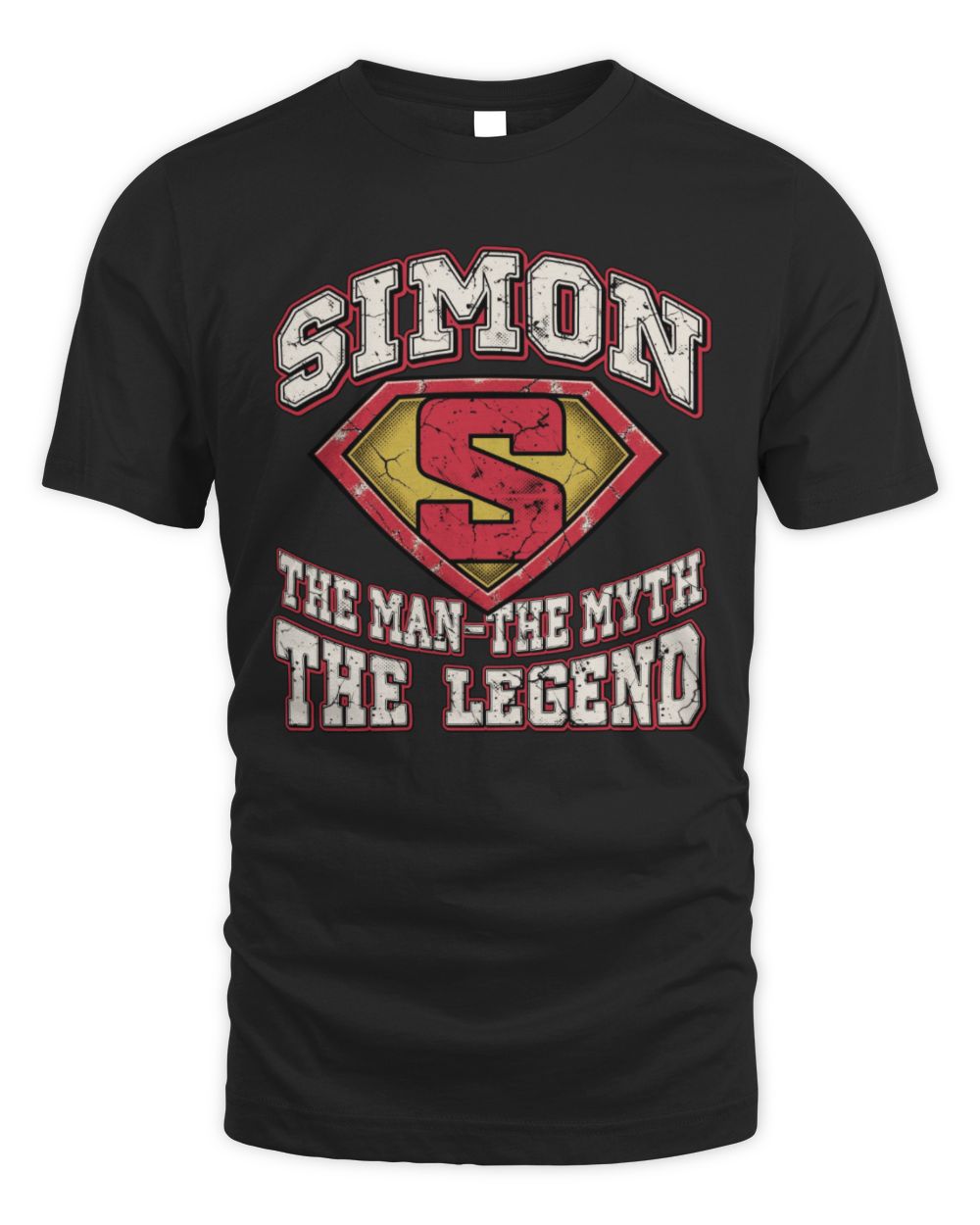 The Man The Myth The Legend Superman Graphic T-Shirt SIMON M1-74 / Unisex Standard T-Shirt / black