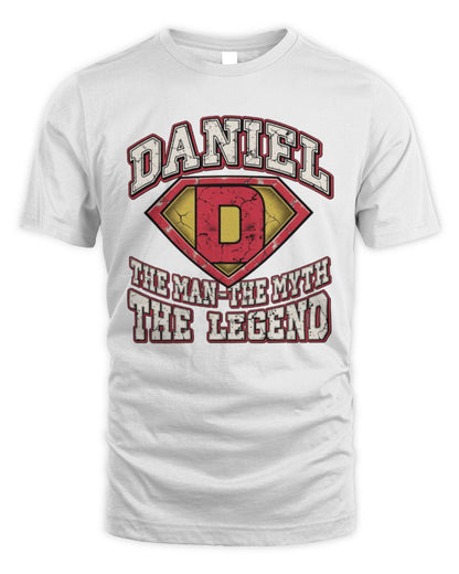 The Man The Myth The Legend Superman Graphic T-Shirt DANIEL M1-74 / Unisex Standard T-Shirt / white