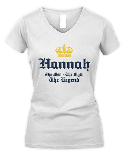 The Man The Myth The Legend Corona Beer T-Shirt HANNAH M1-S83 / Women's V-Neck T-Shirt / white