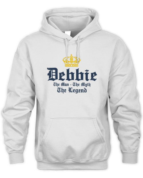 The Man The Myth The Legend Corona Beer T-Shirt DEBBIE M1-S83 / Unisex Hoodie / white
