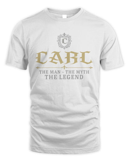 The Man The Myth The Legend Western Shirt CARL M1-78 / Unisex Standard T-Shirt / white