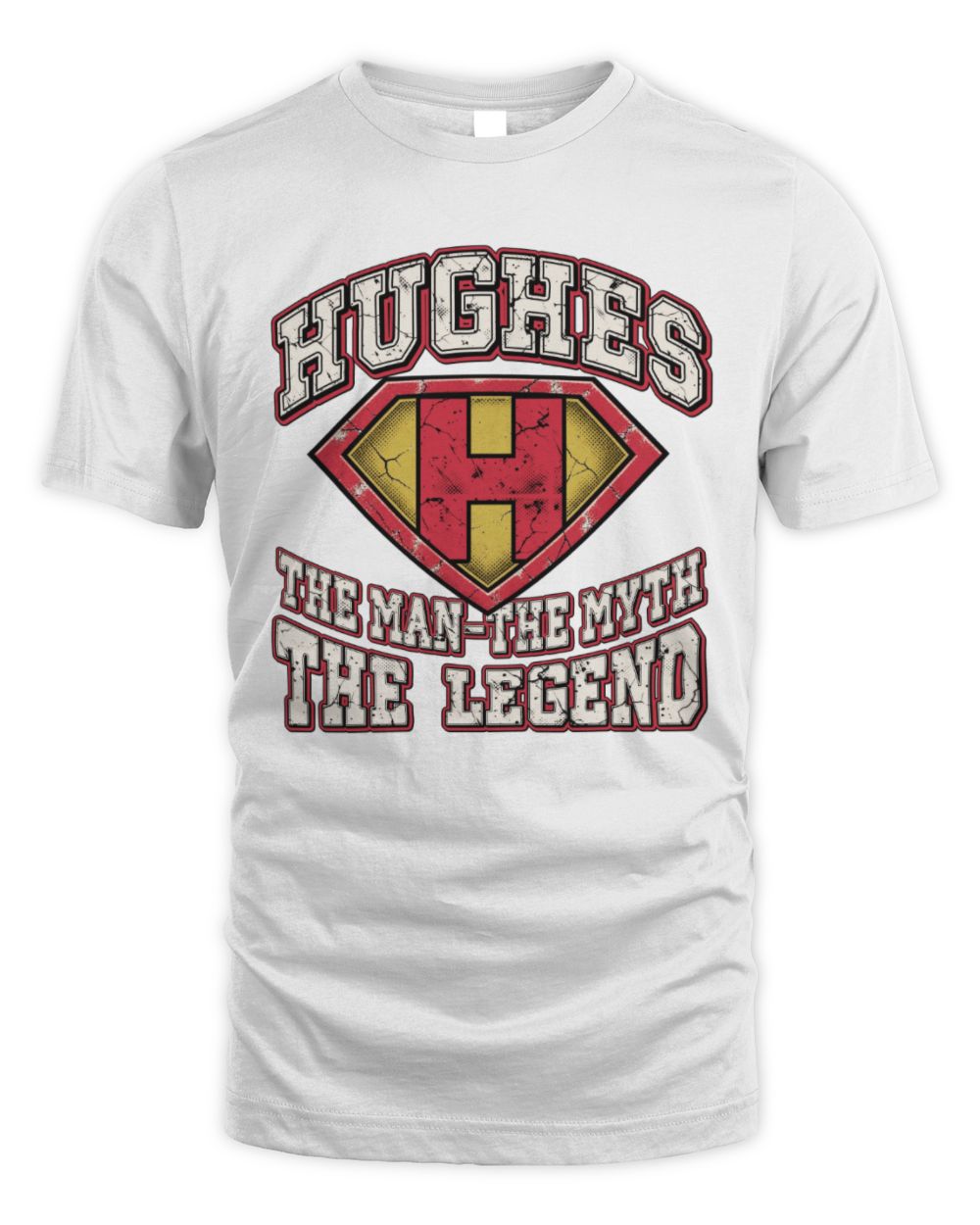 The Man The Myth The Legend Superman Graphic T-Shirt HUGHES M1-74 / Unisex Standard T-Shirt / white