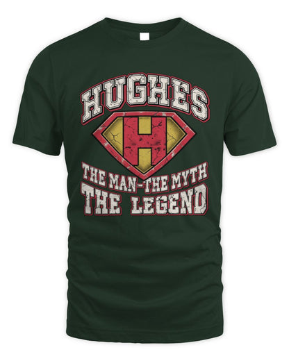 The Man The Myth The Legend Superman Graphic T-Shirt HUGHES M1-74 / Unisex Standard T-Shirt / forest green