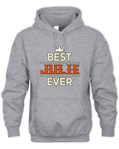 Best Your Name With Crown Shirt JULIE M1-59 / Unisex Hoodie / sport grey