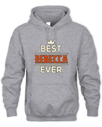 Best Your Name With Crown Shirt REBECCA M1-59 / Unisex Hoodie / sport grey