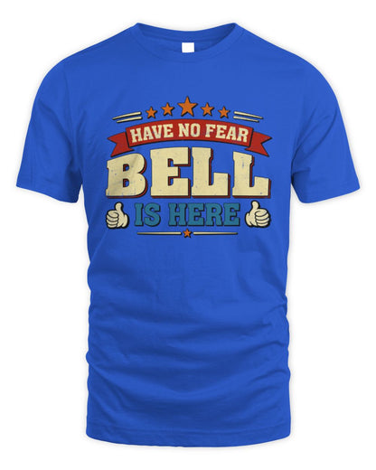 Have No Fear Your Name Is Here Cool Graphic T-Shirt BELL M1-71 / Unisex Standard T-Shirt / royal