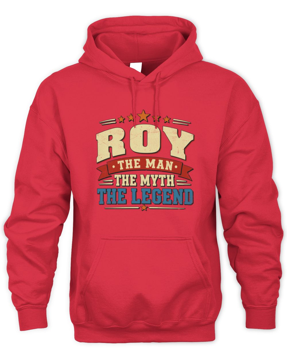 The Man The Myth The Legend Ribbon Vintage T-Shirt ROY M1-56 / Unisex Hoodie / red