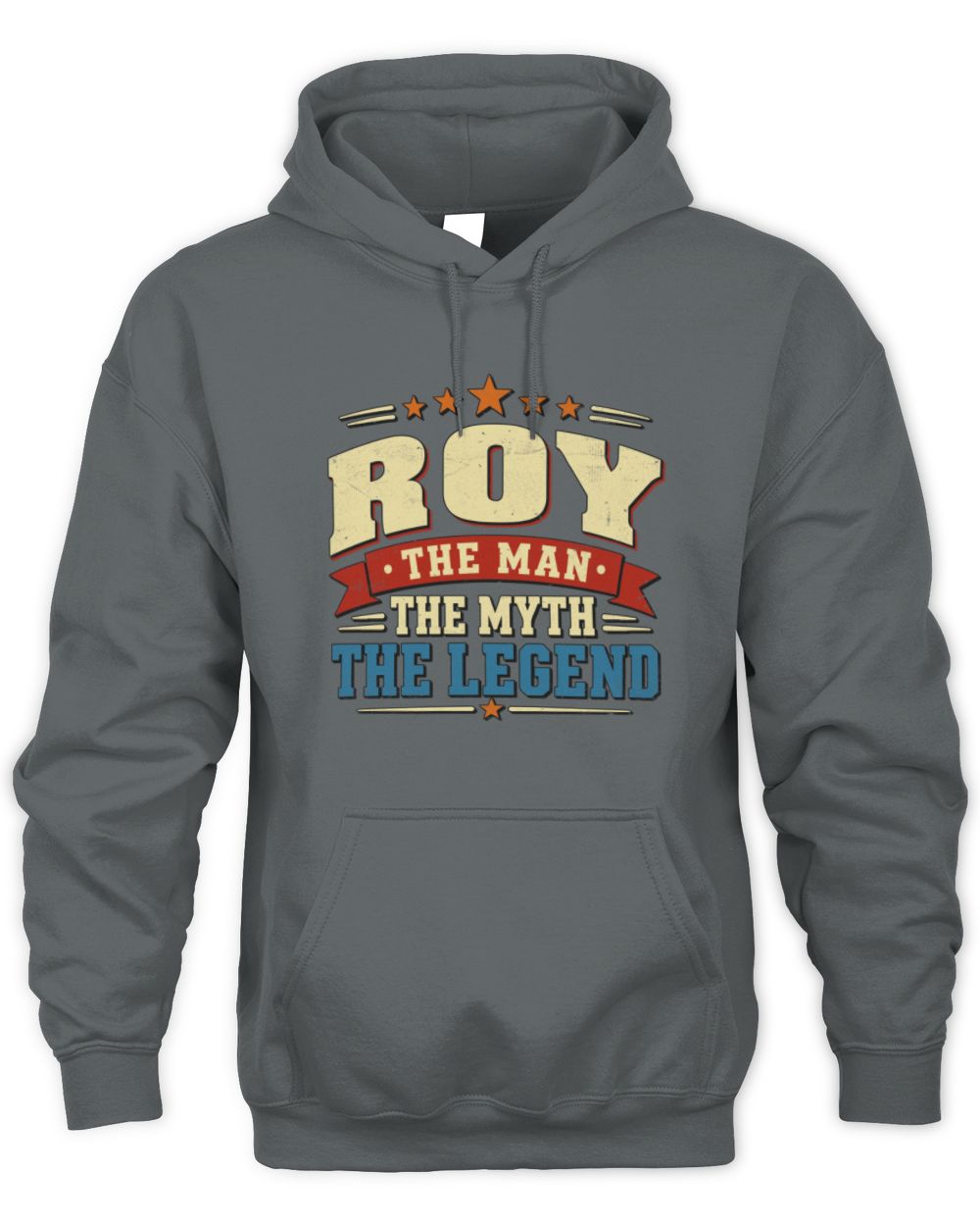 The Man The Myth The Legend Ribbon Vintage T-Shirt ROY M1-56 / Unisex Hoodie / charcoal