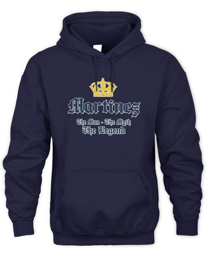 The Man The Myth The Legend Corona Beer T-Shirt MARTINEZ M1-S83 / Unisex Hoodie / navy