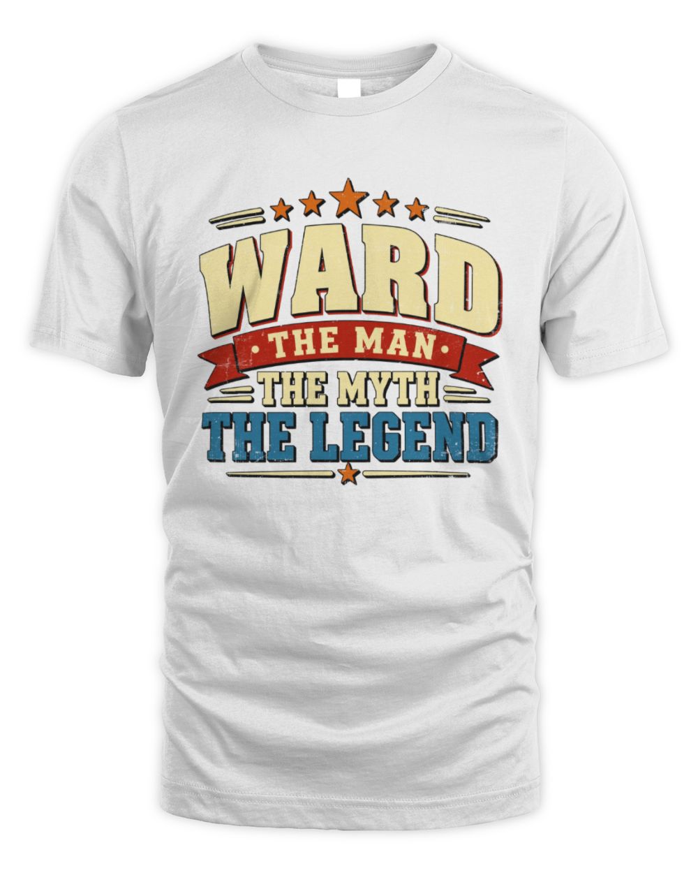 The Man The Myth The Legend Ribbon Vintage T-Shirt WARD M1-56 / Unisex Standard T-Shirt / white