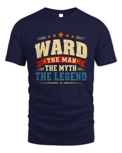 The Man The Myth The Legend Ribbon Vintage T-Shirt WARD M1-56 / Unisex Standard T-Shirt / navy