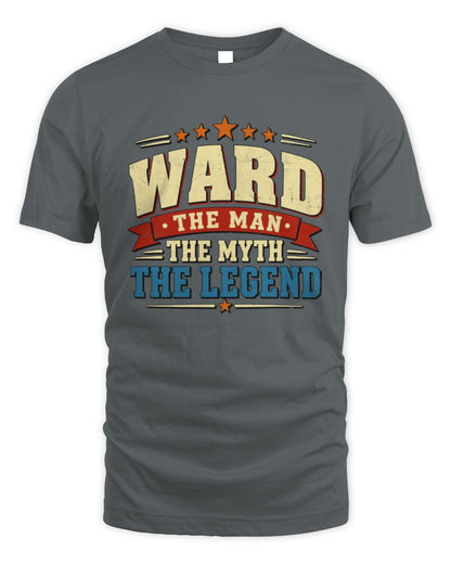 The Man The Myth The Legend Ribbon Vintage T-Shirt WARD M1-56 / Unisex Standard T-Shirt / charcoal