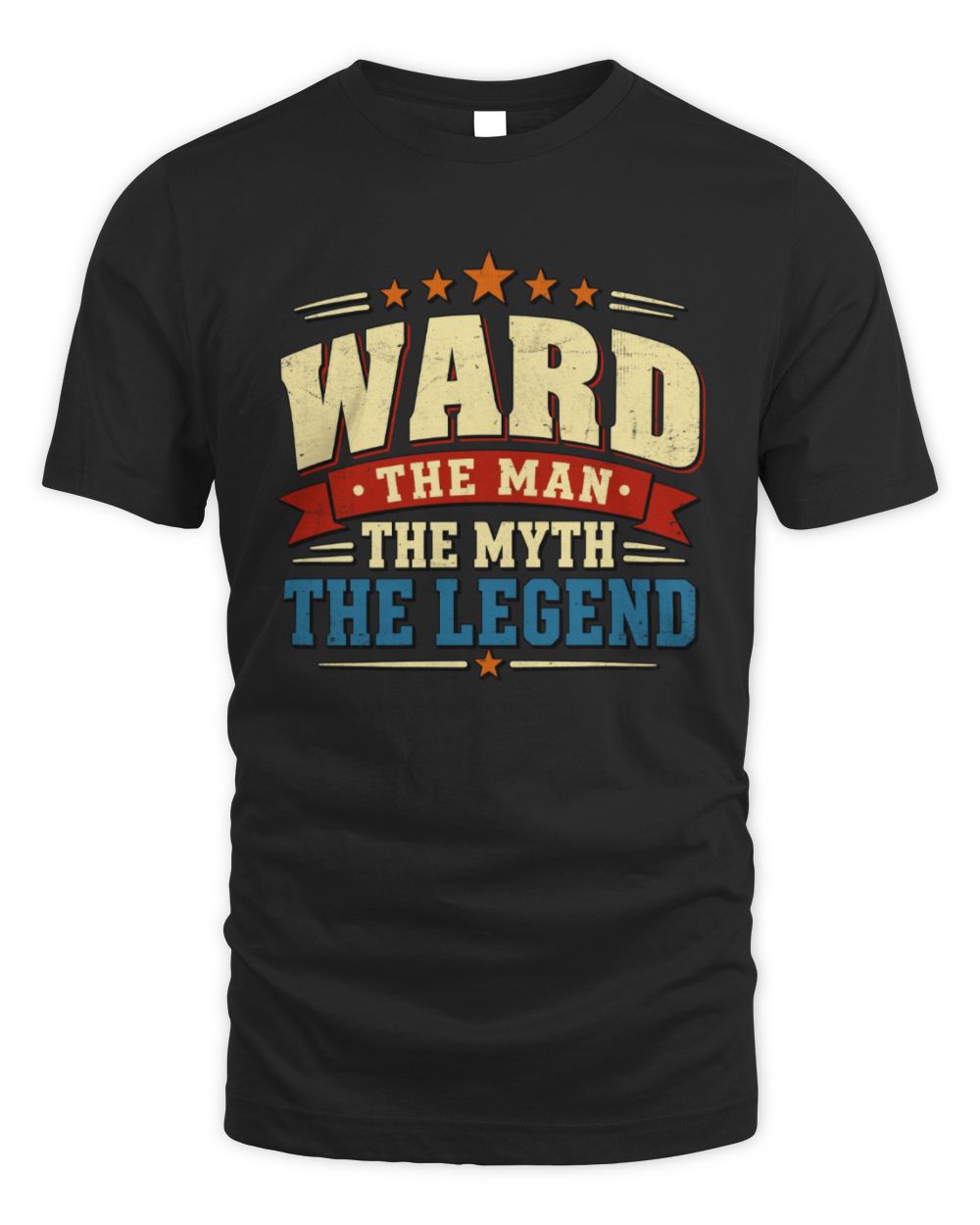 The Man The Myth The Legend Ribbon Vintage T-Shirt WARD M1-56 / Unisex Standard T-Shirt / black