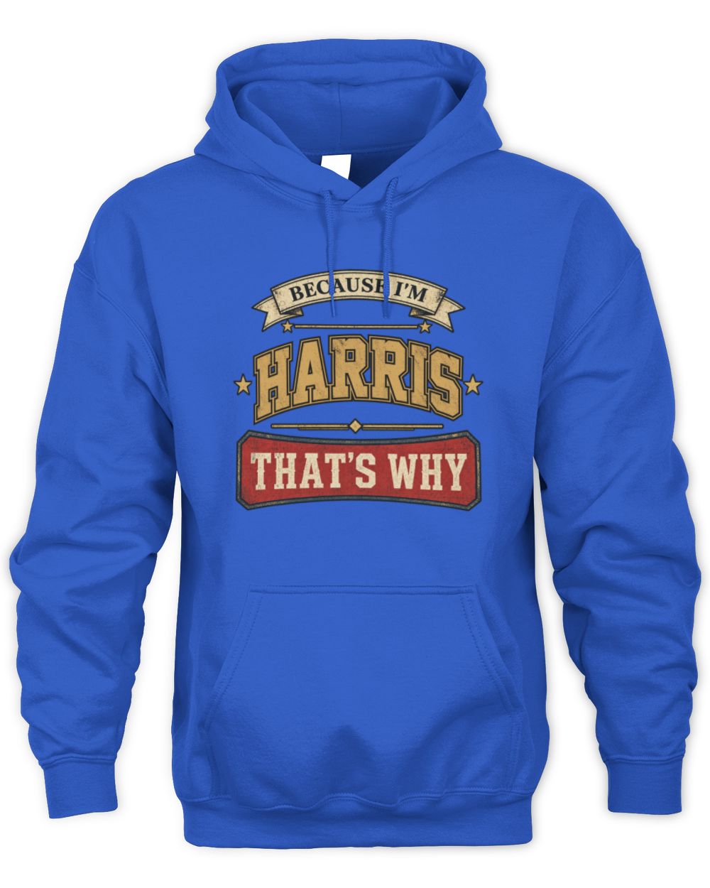 Because I'm Name That's Why Americana T-Shirt HARRIS M1-S88 / Unisex Hoodie / royal