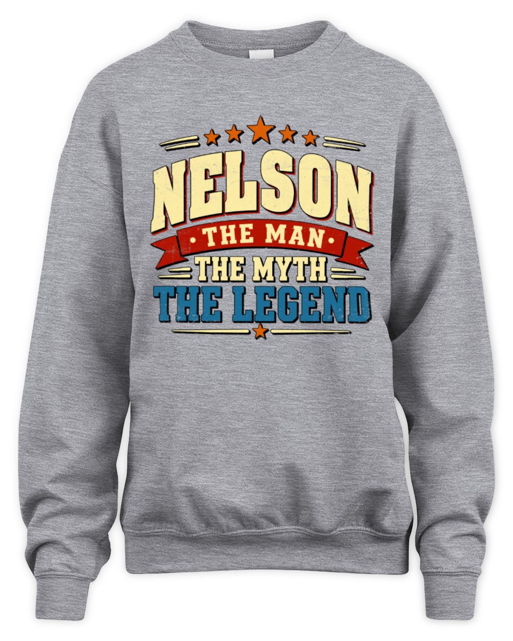 The Man The Myth The Legend Ribbon Vintage T-Shirt NELSON M1-56 / Unisex Sweatshirt / sport grey