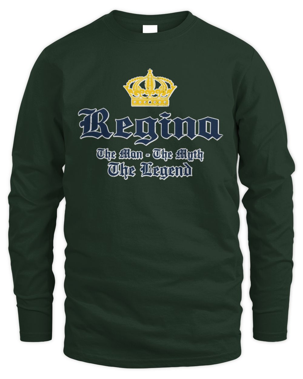 The Man The Myth The Legend Corona Beer T-Shirt REGINA M1-S83 / Men's Long Sleeved T-Shirt / forest green